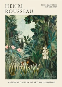 The Equatorial Jungle By Henri Rousseau Poster Home Room Office School Decor - Picture 1 of 1