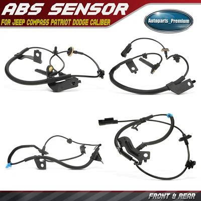4x Sensor de velocidad ABS para Jeep Compass Patriot 07-14 Dodge Caliber delantero y trasero 4x4 Foto 1 de 4