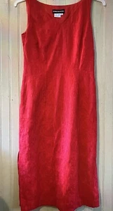 Women’s DONNA MORGAN Red Dress Size 10 Side Zipper Sleeveless - Picture 1 of 7