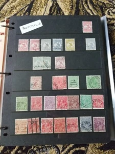Australia Stamp Collection - British Colonies - Mixed Cond - 12 Scans - A19 - i - Picture 1 of 12