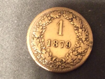 1879 AUSTRIA 1 Kreuzer,VG**RARE FIND** - Image 1 of 2