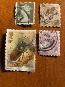 4 used British stamps, good for collection, $1.15 only, discount shipping! - Picture 1 of 1