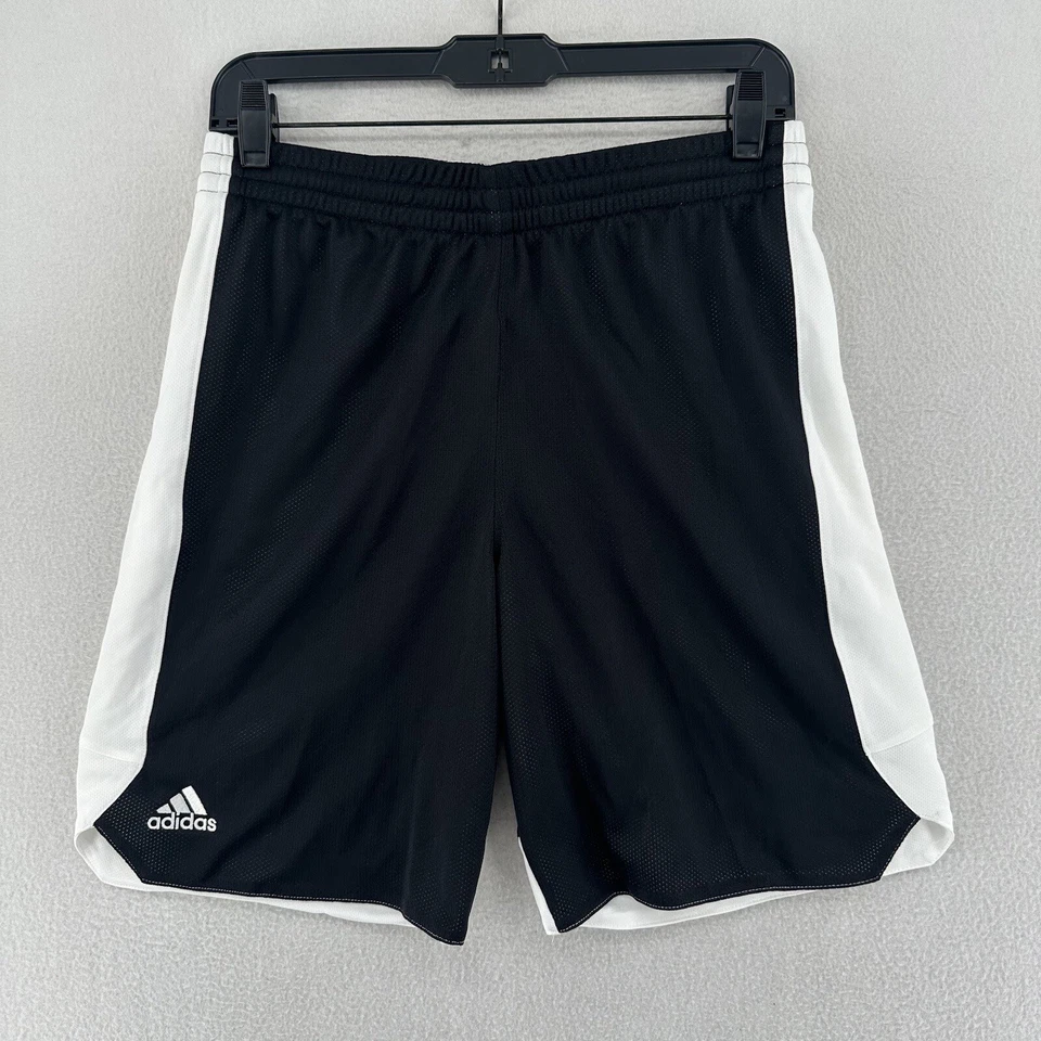 Pantalones Cortos de Baloncesto Adidas Juveniles Talla Grande Negro Blanco CD8675 Reversibles Foto 1 de 4