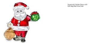 Swarovski Santa Claus with Gift Bag Crystal Figurine 5539365 Genuine New in Box! - Picture 1 of 9