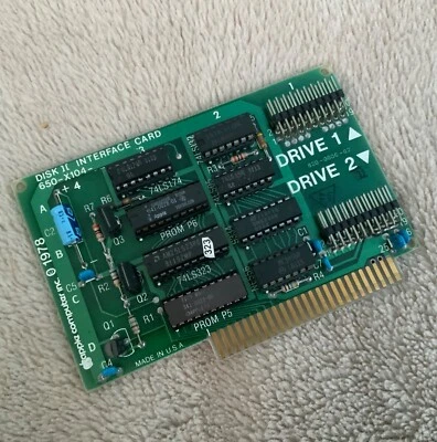 Vintage 1978 Apple Computers Disk II Interface Card ref.183 - Image 1 of 2