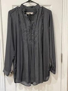 Loft tunica donna grigia in chiffon maniche lunghe taglia S - Foto 1 di 11