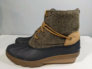 sperry white duck boots