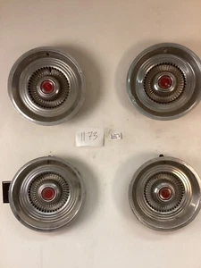 QTY 4 Vintage 1975-78 Ford Granada Mercury Monarch Hubcaps Hot Rod - Picture 1 of 10