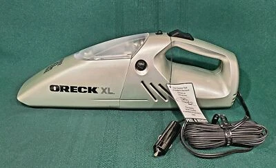 Oreck Silver XLAUTO Car Vacuum 12vdc 95w Crevice tool Dusting Brush Travel Bag - Image 1 of 4