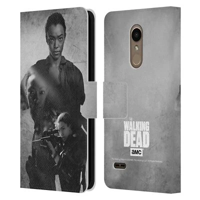 OFFICIAL AMC THE WALKING DEAD DOUBLE EXPOSURE LEATHER BOOK CASE FOR LG PHONES 1 - Image 1 of 4