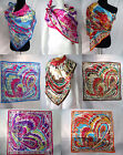 ** lot of 5  victoria inspired bohemian satin large square scarf