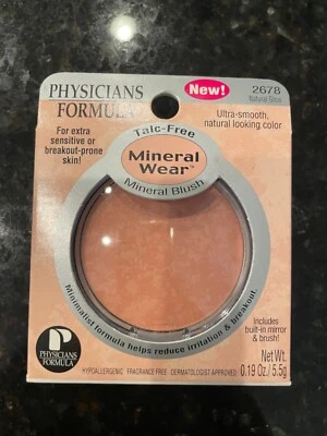 Physicians Formula Talc-Free Mineral Wear Blush “Natural Glow” Mirror & Brush - Image 1 of 4