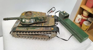Juguete de hojalata vintage TM juguetes modernos Masudaya Lge tanque M-81 lata litografía tanque militar AF - Imagen 1 de 12