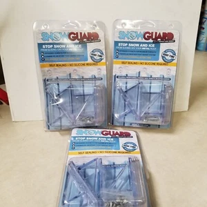 Lot Of 3 Snow Guard Stop Snow And Ice Self Sealing No Silicone Required - Picture 1 of 8