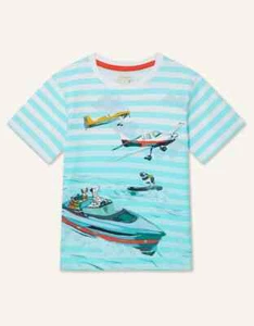 Monsoon Planes T-Shirt Blue Age 5-6 Years (110-116cm) - Picture 1 of 3