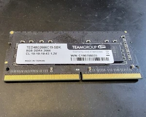 Team Group 8GB PC4-21300 2666mhz 19 19 19 43 1.2v - Picture 1 of 1