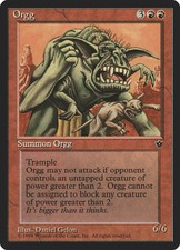 1X Orgg Fallen Empires MP MTG CARD