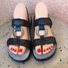 Alegria Womens Leather Sandals Size 37 Julie Adjustable Footbed Comfort Sandals