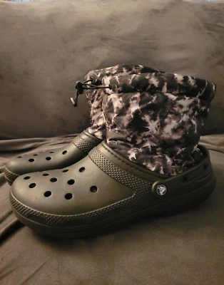 Botas de Invierno Crocs Clásicas Forradas Usadas Excelente Estado Mujer’s 13.5/Hombre’s 12  Foto 1 de 3