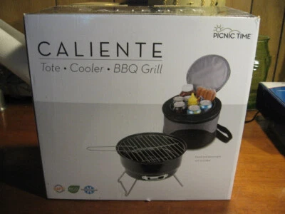 Parrilla de barbacoa portátil de carbón Caliente con bolsa refrigeradora Foto 1 de 4