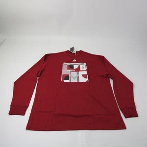 NC State Wolfpack adidas Long Sleeve Shirt Men's Red New - Picture 1 of 9