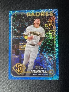 2024 Topps Aggiornamento Jackson Merrill Blue Foil Rookie RC Pack Fresco /999 - Foto 1 di 2