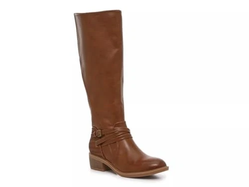 Botas altas BareTraps Stratford para mujer, cuero castaño rojizo, 8 M EE. UU. Foto 1 de 1