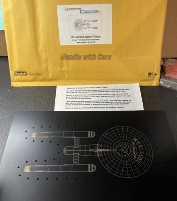 Laserfire Creations Acrylic TOS Enterprise Shields UP Display 8”x14”x1/8” THT25 - Image 1 of 4