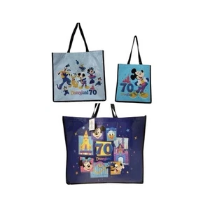 Disneyland 70th Anniversary 3 wiederverwendbare Tragetaschen klein mittel groß 3er Set - Bild 1 von 13