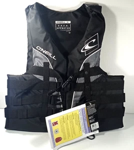 O'Neill Giubbotto salvagente uomo Superlite USCG nero/nero/fumo uomo XL - Foto 1 di 11