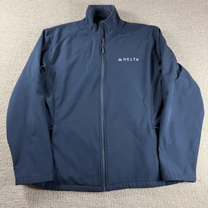 Fossa Delta Airlines Soft Shell Fleece Lined Jacket Blue Women’s Size XXL - Picture 1 of 7