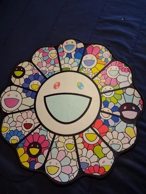 New Takashi Murakami Flower Bedroom Area Rugs Floor Mat Living Room Carpet - Image 1 of 3