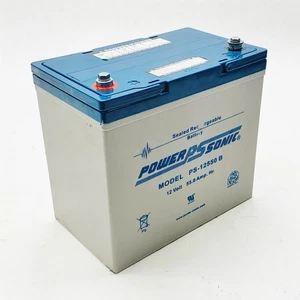 Power Sonic PS-12550 B (12 V / 55,0 Ampere Std.) versiegelter wiederaufladbarer Bleiakku - Bild 1 von 6