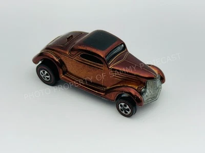 Hot Wheels Redline CLASSIC 36 FORD COUPE Brown US Black Interior Very Nice !! - Image 1 of 4