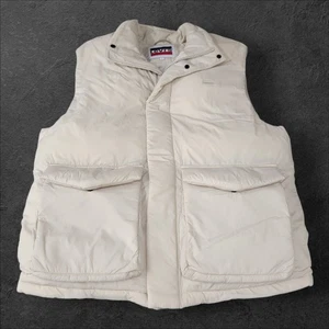 Levi’s Bayshore Puffer Vest Thermore Ecodown Insulated Beige Jacket Mens Small S - Picture 1 of 13