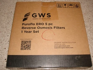 GWS Puroflo ProQ 5 Piezas Filtros de Ósmosis Inversa Juego de 1 Año Nuevo/SELLADO - Imagen 1 de 3