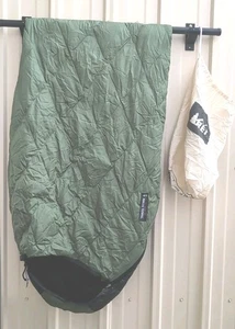 REI Travel Down Down 600 Fill 45°F Sleeping Bag Regular 56"x80" RH Zipper 2005 - Picture 1 of 13