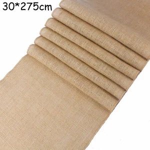 Wedding Decor Table Runners 30*275cm Imitated Linen Lightweight Practical - Picture 1 of 11
