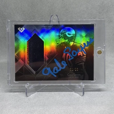 2015 Topps Diamond Football Gale Sayers Patch Autograph 1/20 Chicago Bears - Image 1 of 2