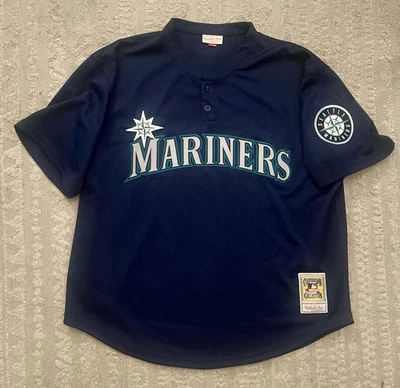 Mitchell & Ness Ken Griffey Jr 1995 Seattle Mariners Mesh BP Jersey Size 2XL - Image 1 of 4
