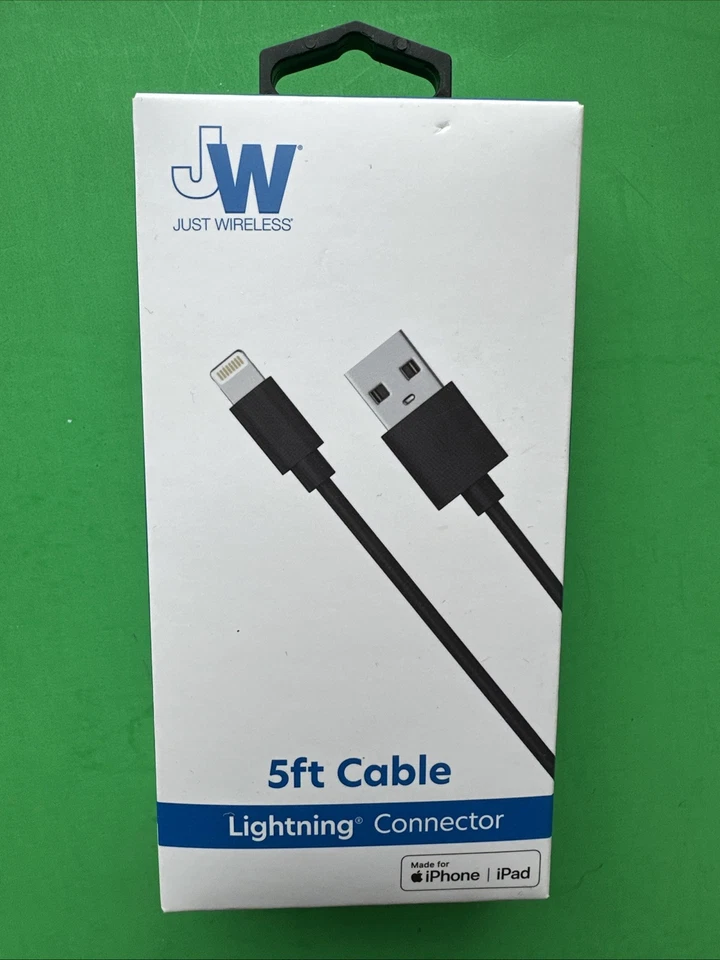 Just Wireless 5ft  iPhone Cable To USB-C Cable Fast Charge - Black - Image 1 of 2