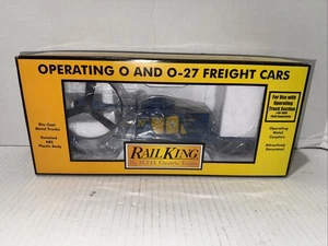 MTH RAIL KING 30-79340 L&N FLAT CAR CON ELICOTTERO FUNZIONANTE NUOVO CON SCATOLA CALIBRO O LQQK RARO - Foto 1 di 2