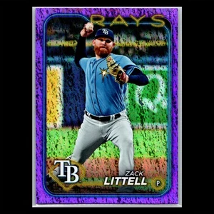 2024 Topps Update Series - #US139 Zack Littell Purple Holo Foilboard /799 - Picture 1 of 2