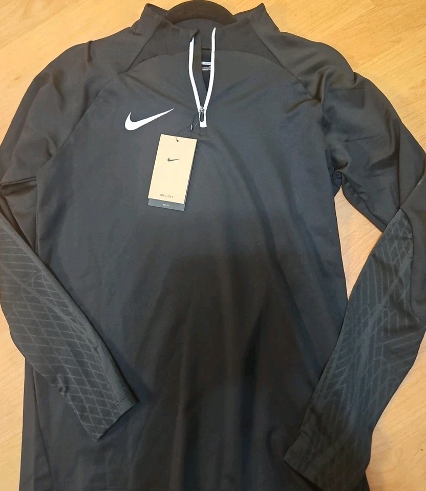 Nike Stock Dri-FIT Strike 23 1/4 Zip Soccer Drill Top Men's Large Black DR2294