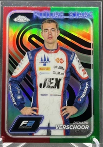 2024 Topps Chrome Formula 1 F1 Richard Verkoor Future Stars rosso verde SP #37 - Foto 1 di 2