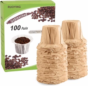 K Cup Coffee Paper Filters Disposable for Reusable K Cups, Disposable Keurig K C - Picture 1 of 12