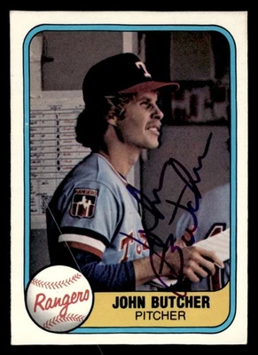1981 Fleer Baseball #635 John Butcher Signed Autograph (no COA) - Image 1 of 2