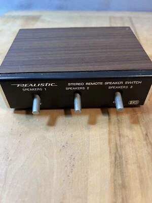 Vintage Realistic Stereo Remote Speaker Switch 3-Way 40-125A Radio Shack - Image 1 of 4