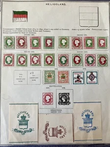HELIGOLAND 1867 - 1879 UNUSED RARE FULL SET. XF/ Sup. OG. ALL STAMPS UNUSED. - Picture 1 of 2