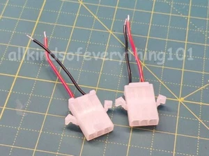 2X MAXON TYPE POWER SOCKETS - NEW WITH 6A WIRE LEAD (MAXCOM 4E, COLT 295 etc.) - Afbeelding 1 van 4